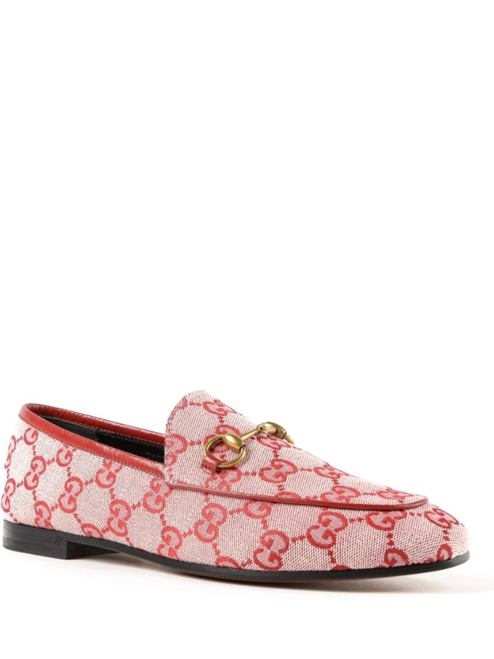 Gucci Jordaan Horsebit GG Canvas Loafers - Picture 2 of 12